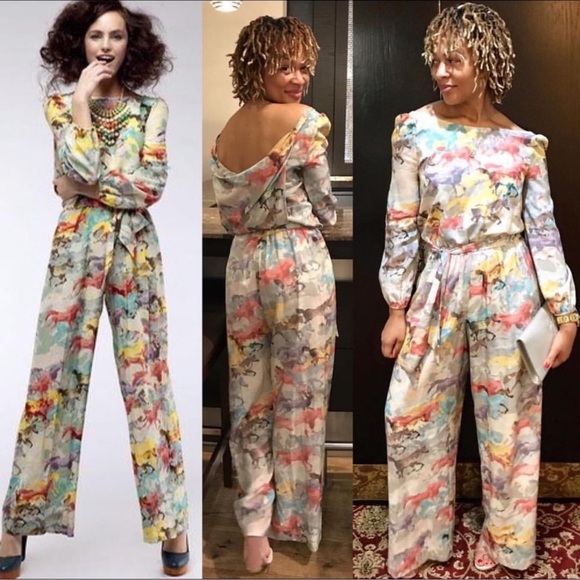 Anthropologie Multicolor Floral Jumpsuit - Picture 3 of 15